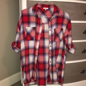 Multicolor Button Down Top